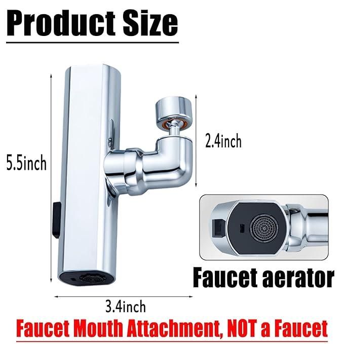 Luxury Touch Faucet with 360° Waterfall & Extende
