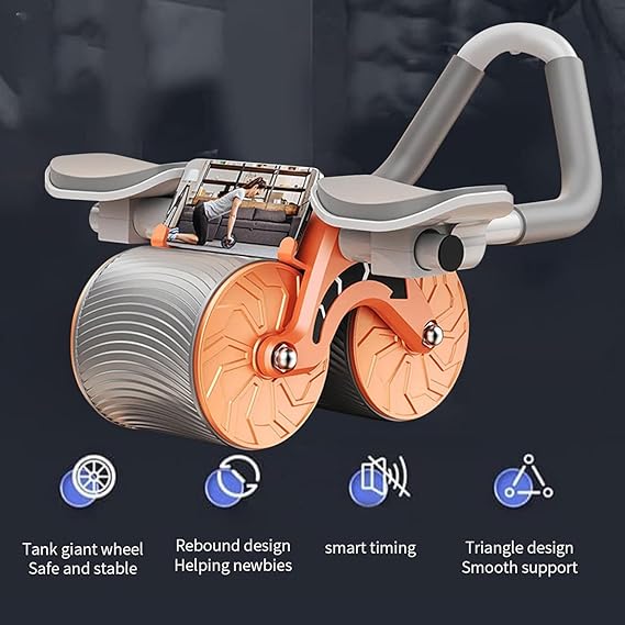 Abdominal Wheel With Auto-Rebound For Effortless Workouts