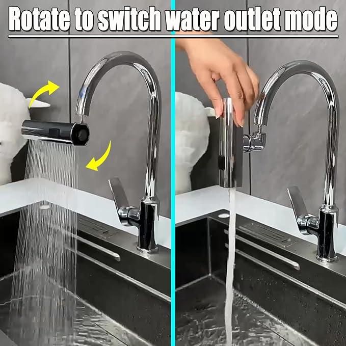 Luxury Touch Faucet with 360° Waterfall & Extende