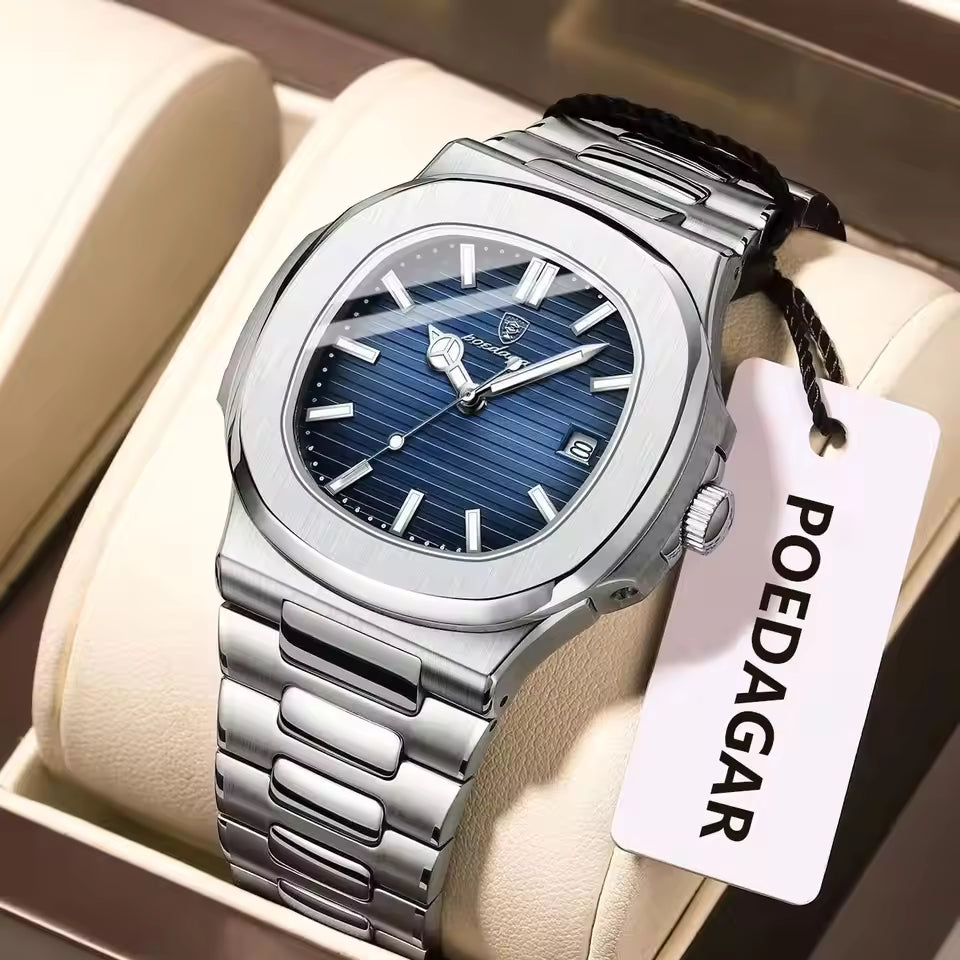 Poedagar Luxury Quartz Watch For Men